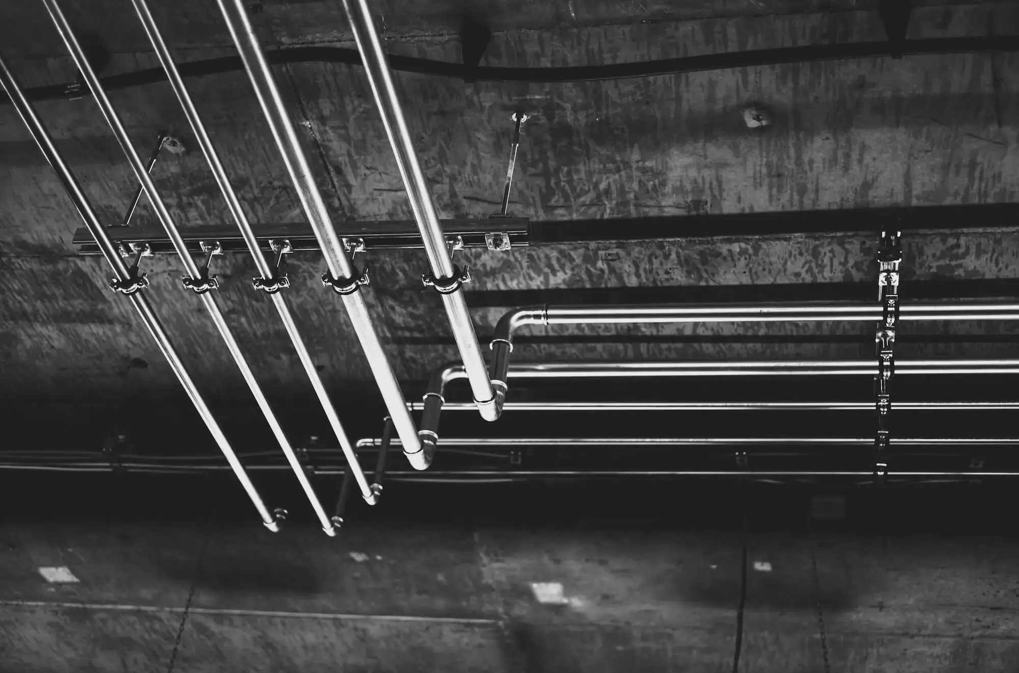 Industrial plumbing pipes for water heater services in Salt Lake City